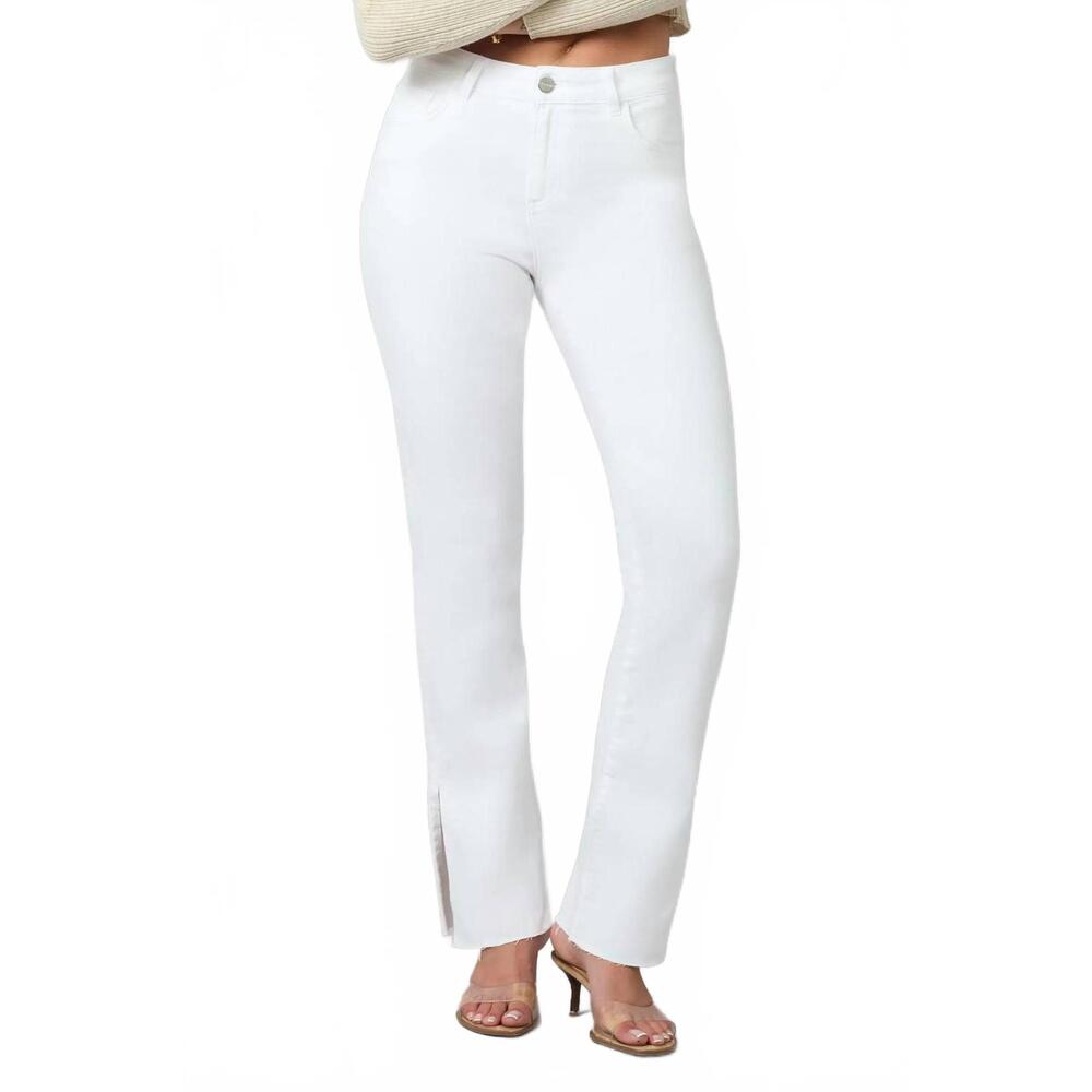 NEW LOLA JEANS billie high rise bootcut jeans in white